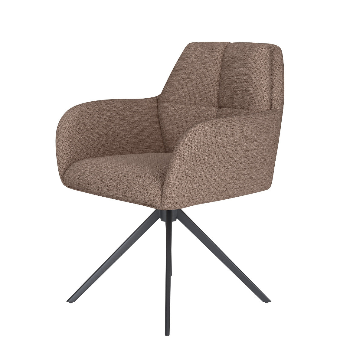 Puur Dannie draaistoel metaal - taupe