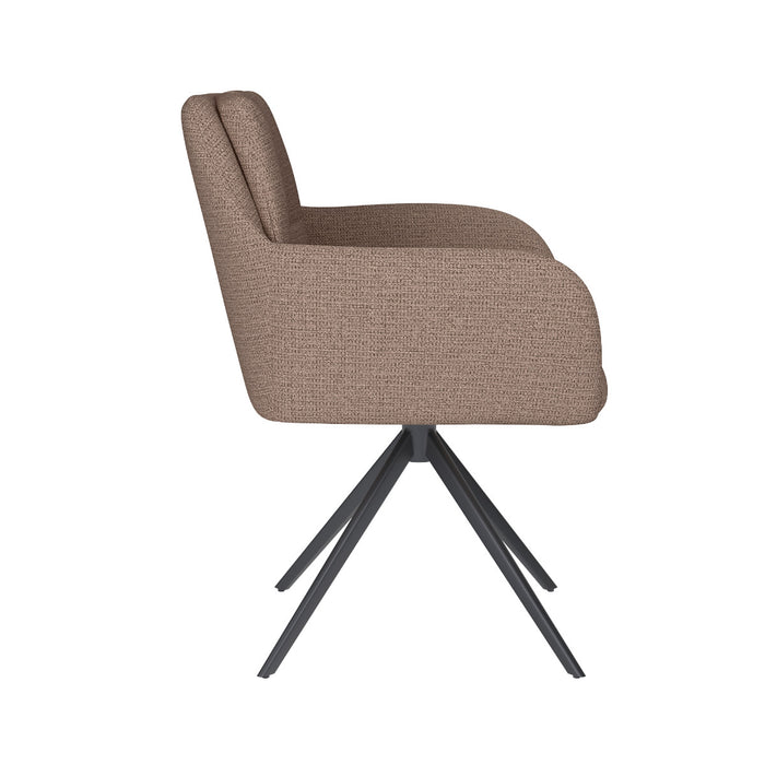 Puur Dannie draaistoel metaal - taupe