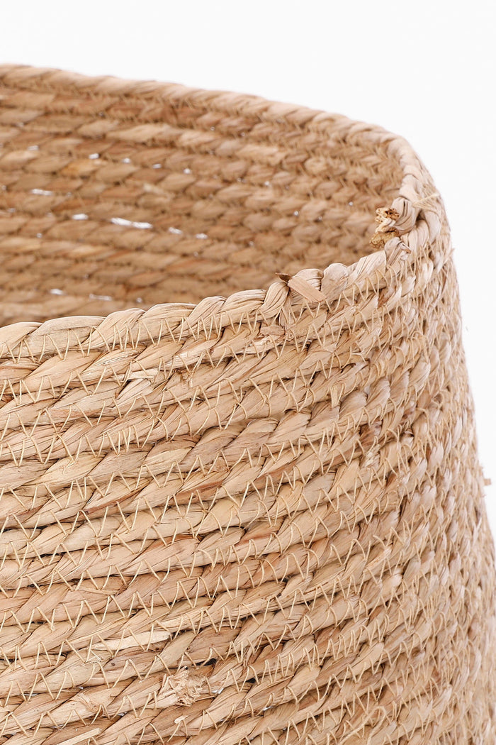 Mica Decorations Kerstboomrok - H26 x Ø58 cm - Zeegras - Zwart