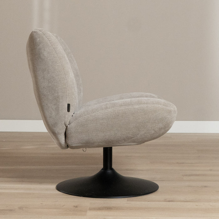 Bronx71 Draaifauteuil Lise chenille taupe