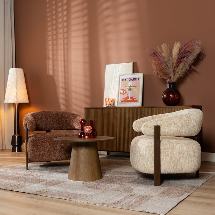 Bronx71 Fauteuil Grace chenille beige