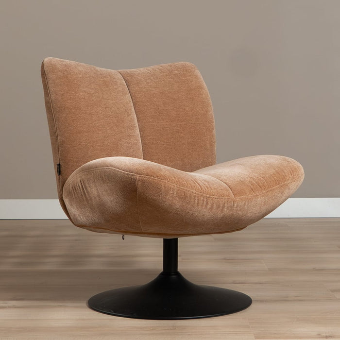 Bronx71 Draaifauteuil Lise chenille terracotta