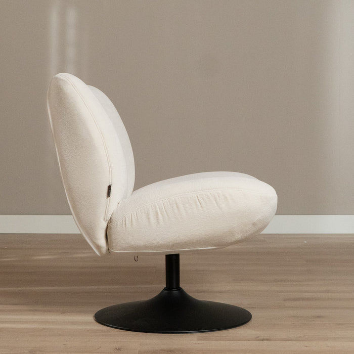 Bronx71 Draaifauteuil Lise chenille off white