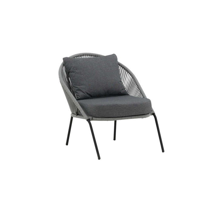 Venture Home Lindos Loungestoel 85 x 78 x 73 - Grijs - 2-pack