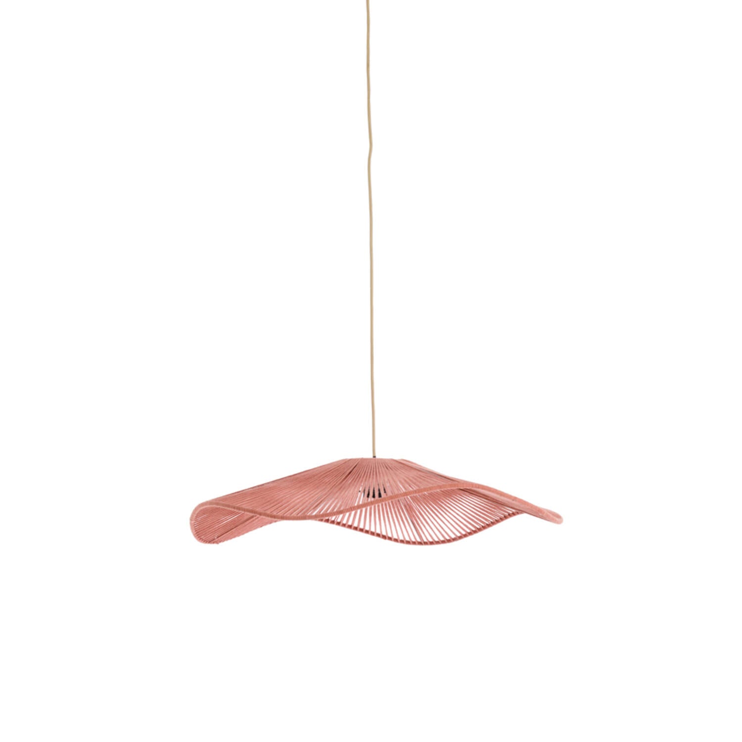 Light & Living - hanglamp - Rafa - oranje - textiel - E27 - 2976294