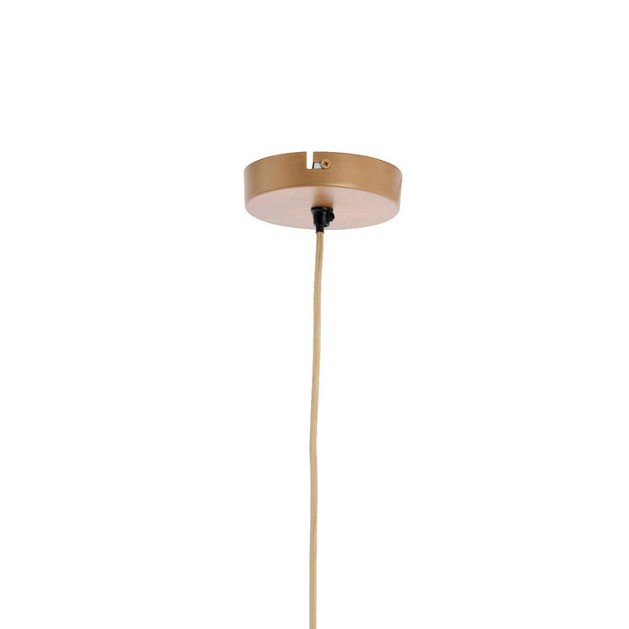 Light & Living - hanglamp - Rafa - oranje - textiel - E27 - 2976294
