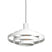 Steinhauer - hanglamp - Halo Cirque - wit - metaal - Ø 50cm - E27 -