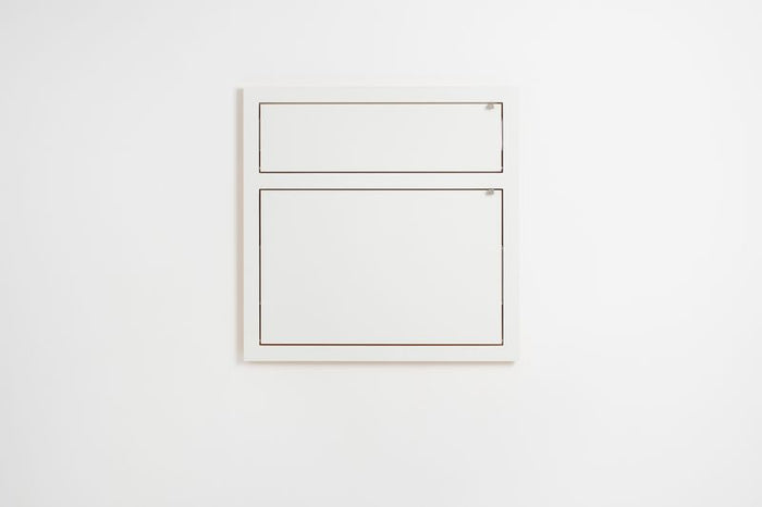 Fläpps Wandbureau|secretaresse 80x80-2 - Wit