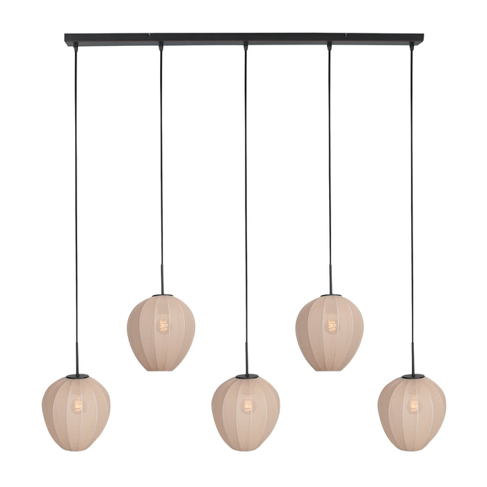 Mexlite - hanglamp - HaloSwap - beige - linnen - grote eettafellamp -