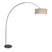 Anne Lighting - vloerlamp - Curve - grijs zwart - metaal - booglamp -