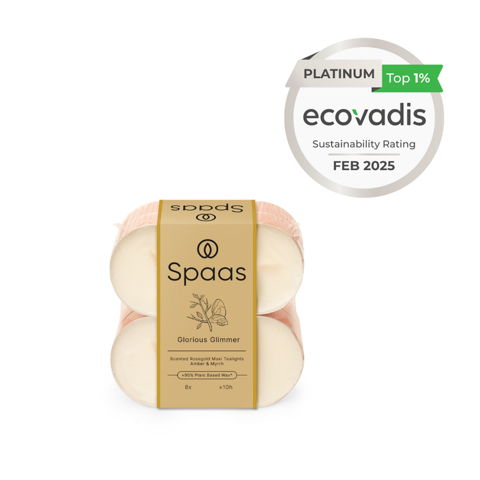 Spaas Maxi Geurtheelicht - Glorious Glimmer - 10u - Set van 32