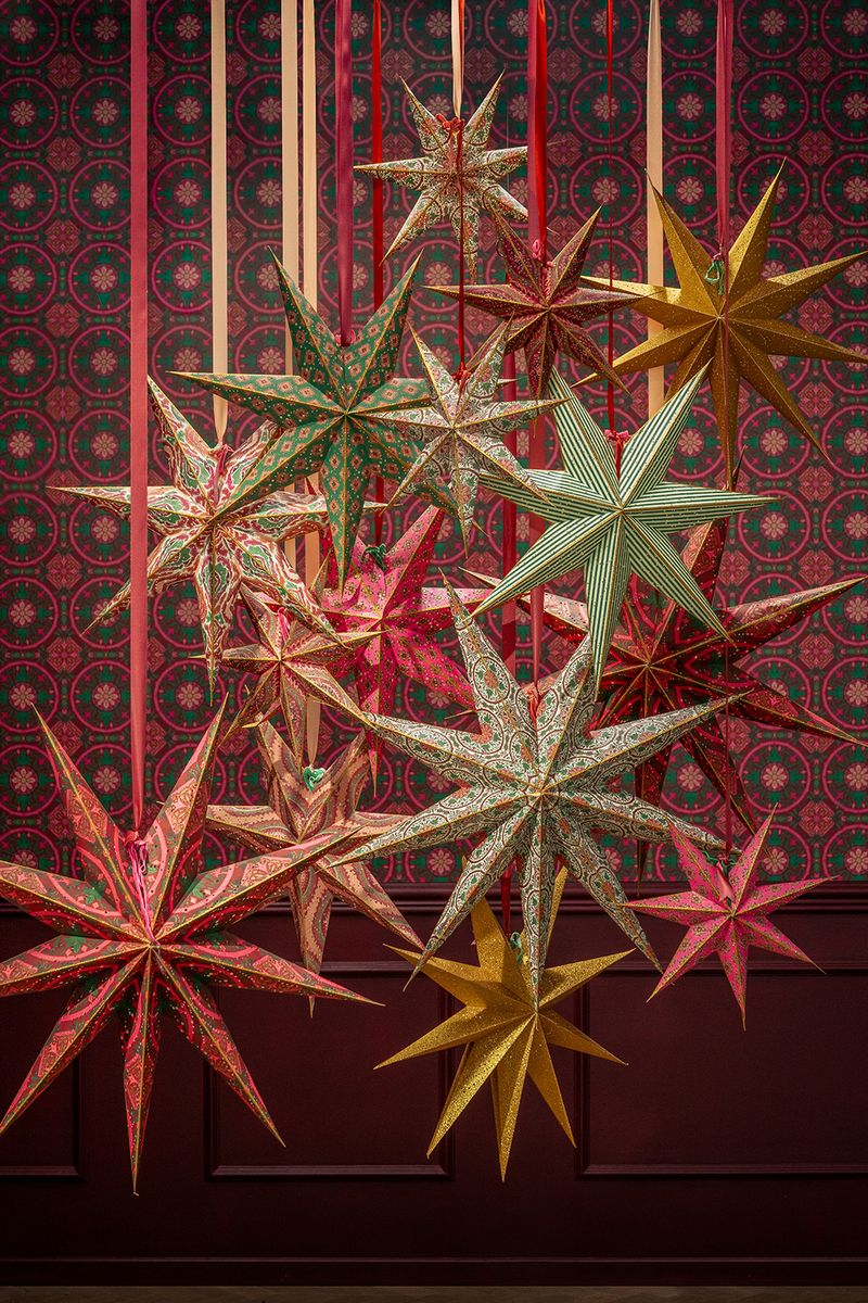 Sissy-Boy Rode kerstster met led- licht large