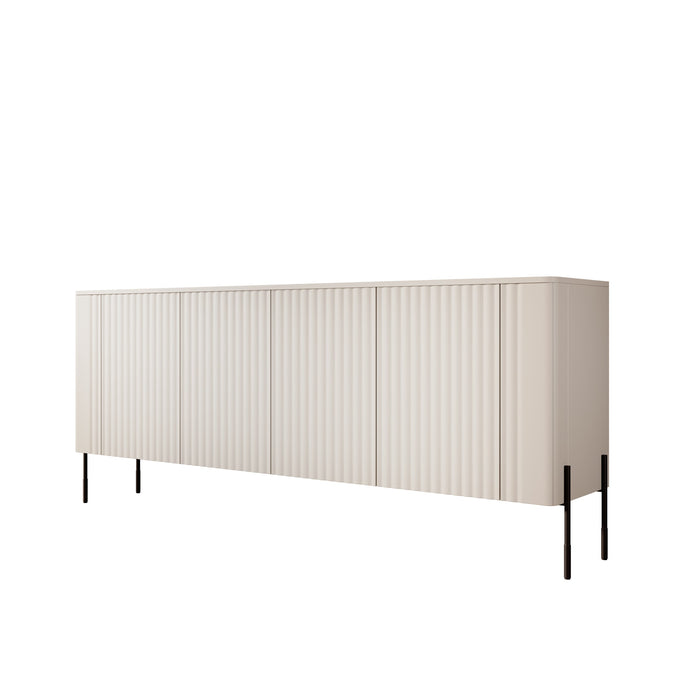 Meubella - Vivi - Dressoir - Beige - 190 cm