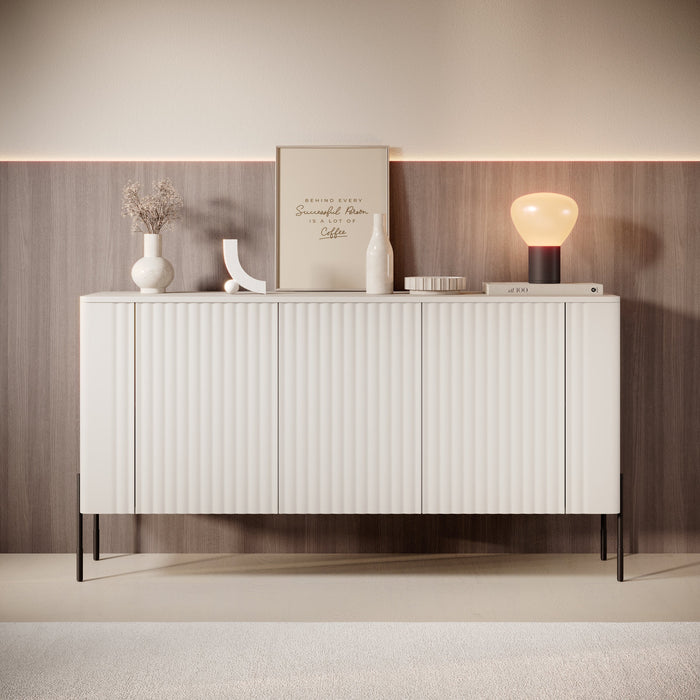 Meubella - Vivi - Dressoir - Beige - 150 cm