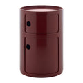 Kartell Componibili Kast Ø 42 cm - 2 Modules - Burgundy