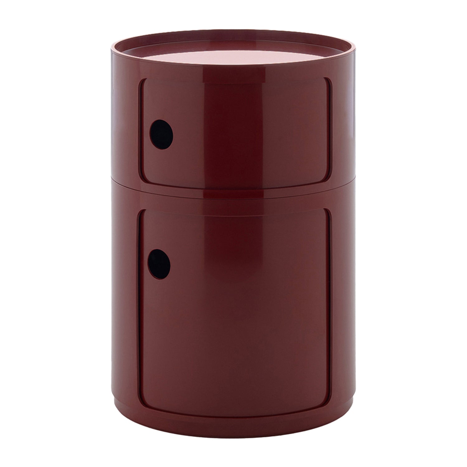 Kartell Componibili Kast Ø 42 cm - 2 Modules - Burgundy
