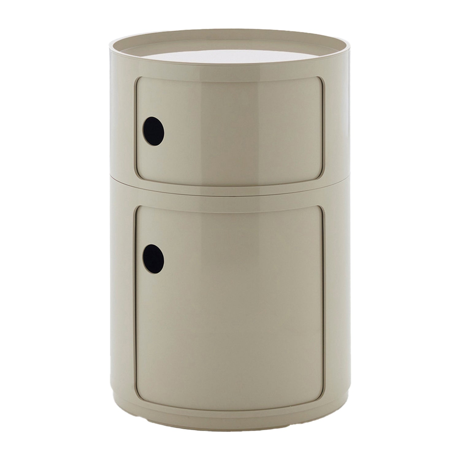 Kartell Componibili Kast Ø 42 cm - 2 Modules - Duifgrijs