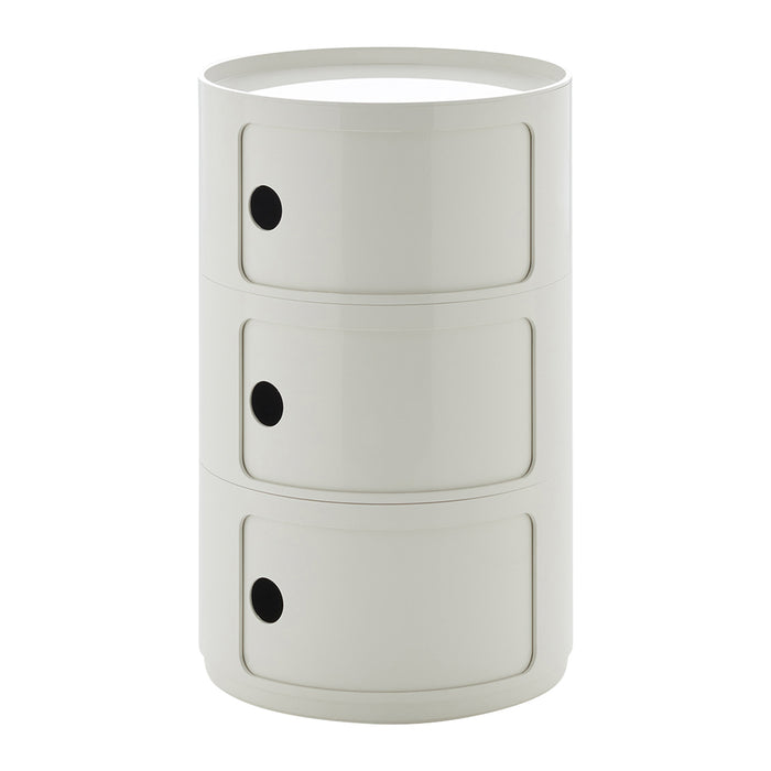 Kartell Componibili Kast Ø 42 cm - 3 Modules - Wit