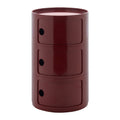 Kartell Componibili Kast Ø 42 cm - 3 Modules - Burgundy