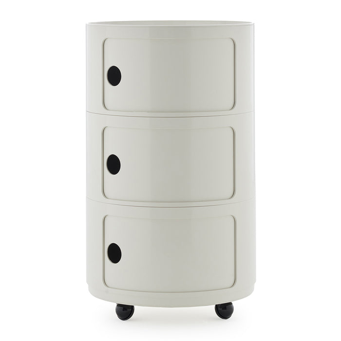 Kartell Componibili Kast Ø 42 cm - 3 Modules - Wit