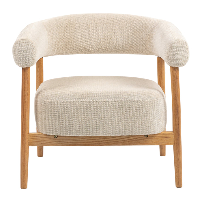 by fonQ Sora Fauteuil - Crème / Eiken