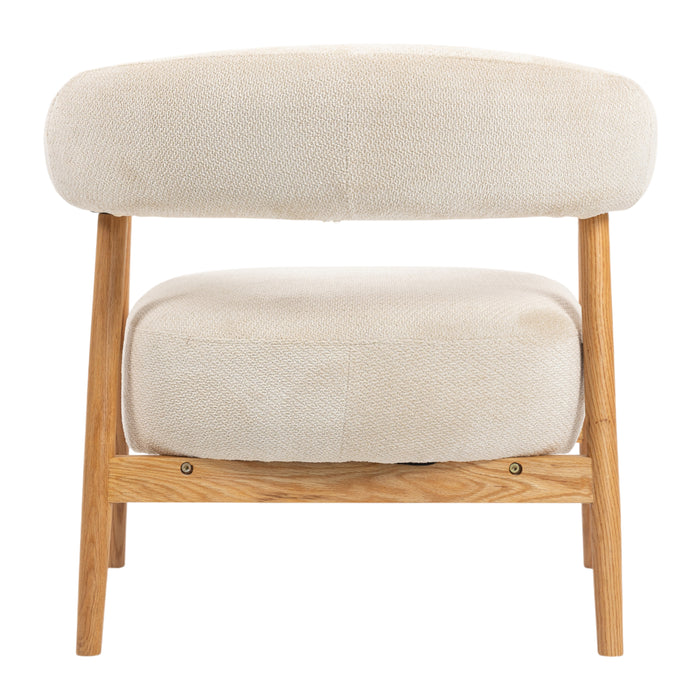 by fonQ Sora Fauteuil - Crème / Eiken