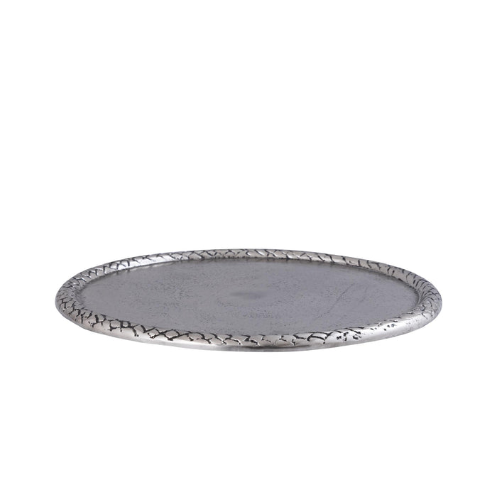 PTMD - Schaal Fahdi - Zilver - 30x30x2.5cm