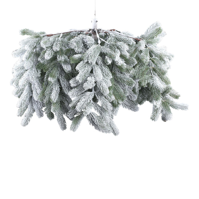 PTMD - Krans Rosamond - Wit - 100x100x50cm