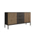 Meubella - Dressoir Marbella - Zwart - 150 cm
