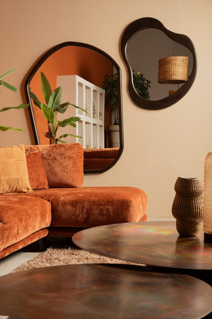 PTMD - Spiegel Barragh - Bruin - 92.5x3x120cm