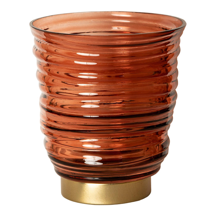 PTMD - Windlicht Lane - Bruin - 16x16x17cm