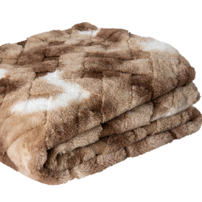 PTMD - Plaid Geraldine - Bruin - 140x170x2cm