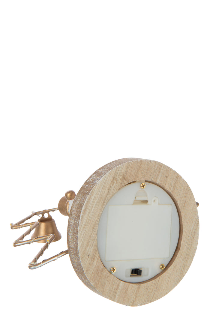 J-Line kerstdecoratie Beer + Sneeuwman Boom + Hart - hout -