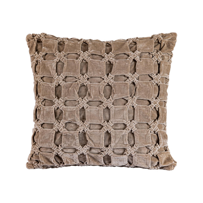 D- Nasim Cream Cotton Cusion Square Pattern Square L