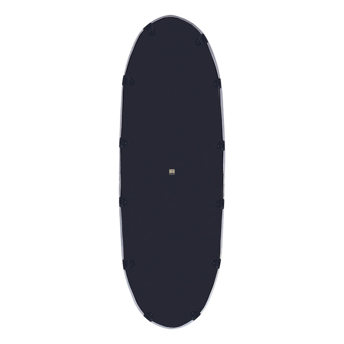 PTMD Limera Black alu oval mirror irregular border L