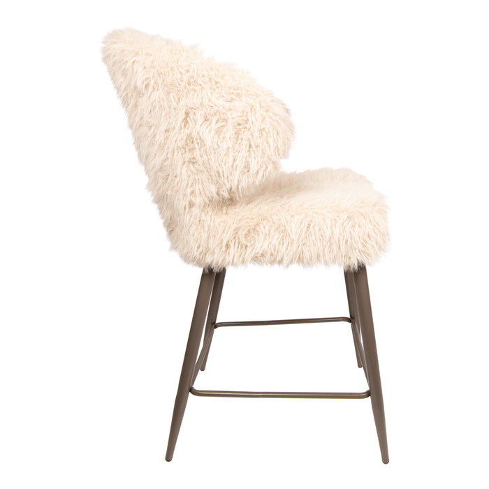 PTMD Ares Bar Chair Hair Beige