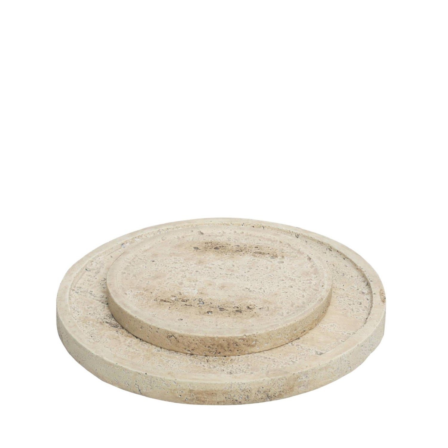 PTMD - Dienblad Adwin - Beige - 19.5x19.5x1.5cm - Set van 2