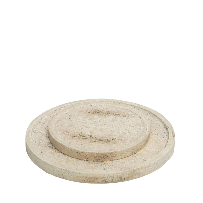 PTMD - Dienblad Adwin - Beige - 19.5x19.5x1.5cm - Set van 2