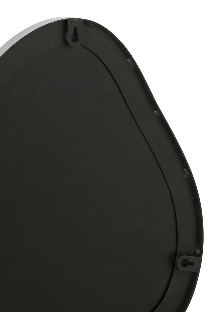 J-Line spiegel Extrema - ijzer|glas - zwart - small - 41 x 29 cm