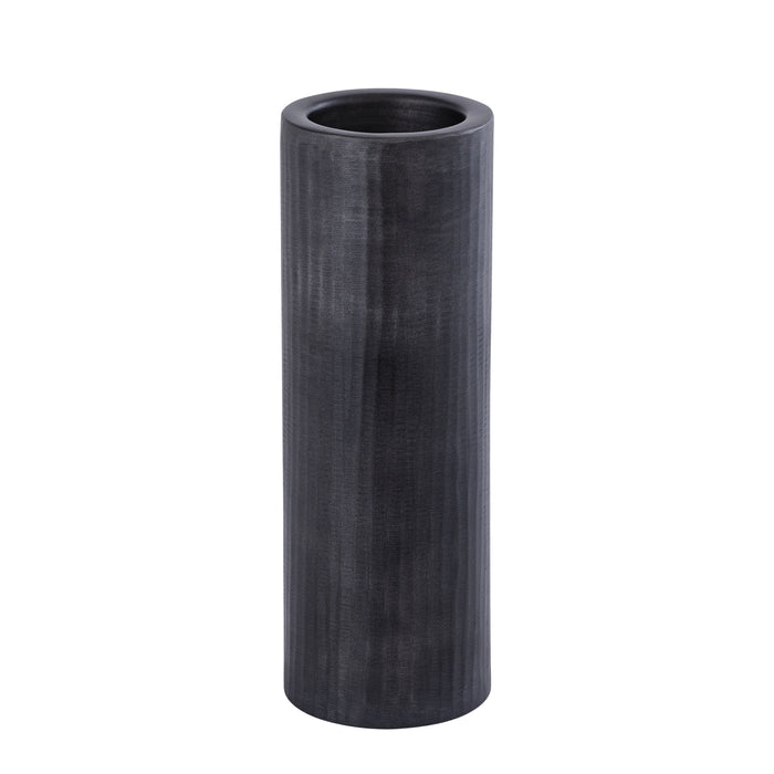 PTMD Jowad Graphite Alu Sheet Candle Holder Rib L