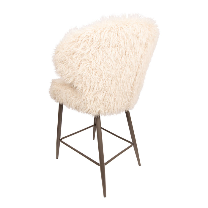 PTMD Ares Bar Chair Hair Beige