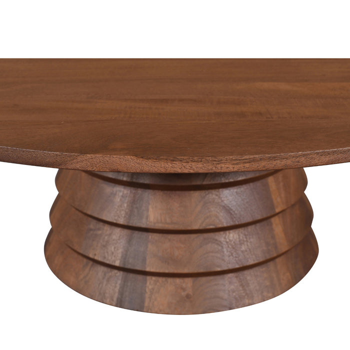 DÉJA Living - Salontafel Donkerbruin Mangohout - 90x90x31cm - Marín