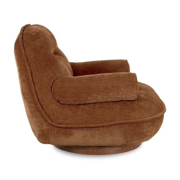 DÉJA Living - Draaifauteuil Bruin Stof - 93x102x85cm - Melbu