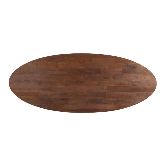 DÉJA Living - Eettafel Donkerbruin Mangohout - 250x100x76cm - Xàtiva