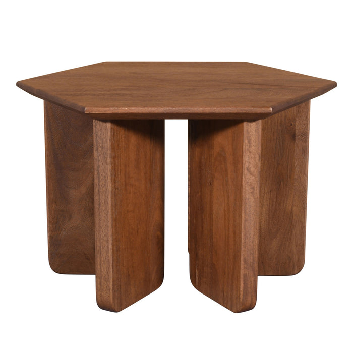 DÉJA Living - Salontafel Donkerbruin Mangohout - 60x60x38cm - Martos