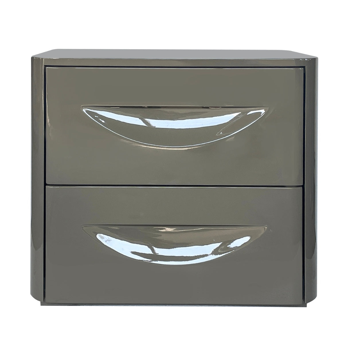 DÉJA Living - Nachtkastje Kaki Groen Glossy MDF - 58x41x51cm - Setra