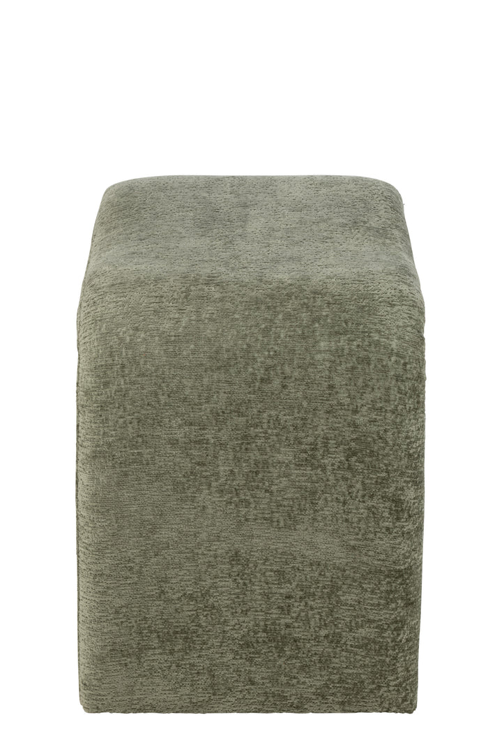 J-Line kruk N shape - textiel - muntgroen