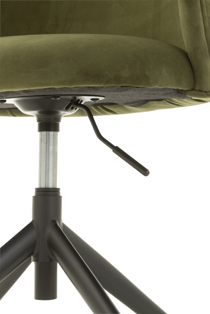 J-Line stoel Turn|Up|Down - fluweel - donkergroen