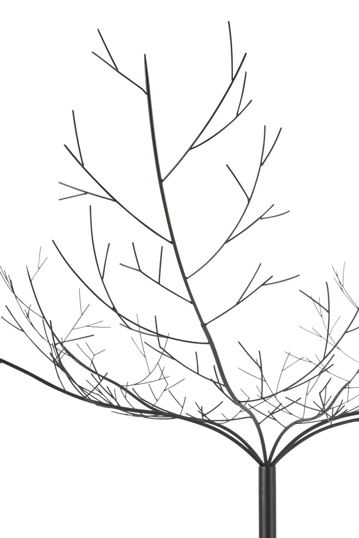 J-Line decoratie Boom - metaal - zwart - large