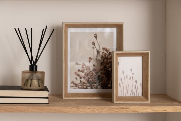 J-Line fotolijst  hout - creme - 2 stuks